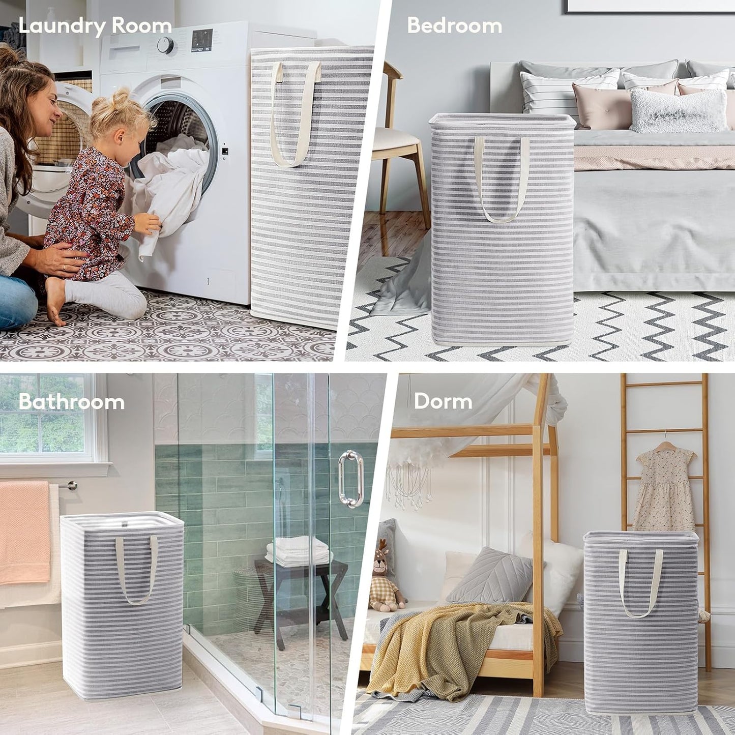 Lifewit 2 Pack Laundry Hamper Large Collapsible Laundry Baskets