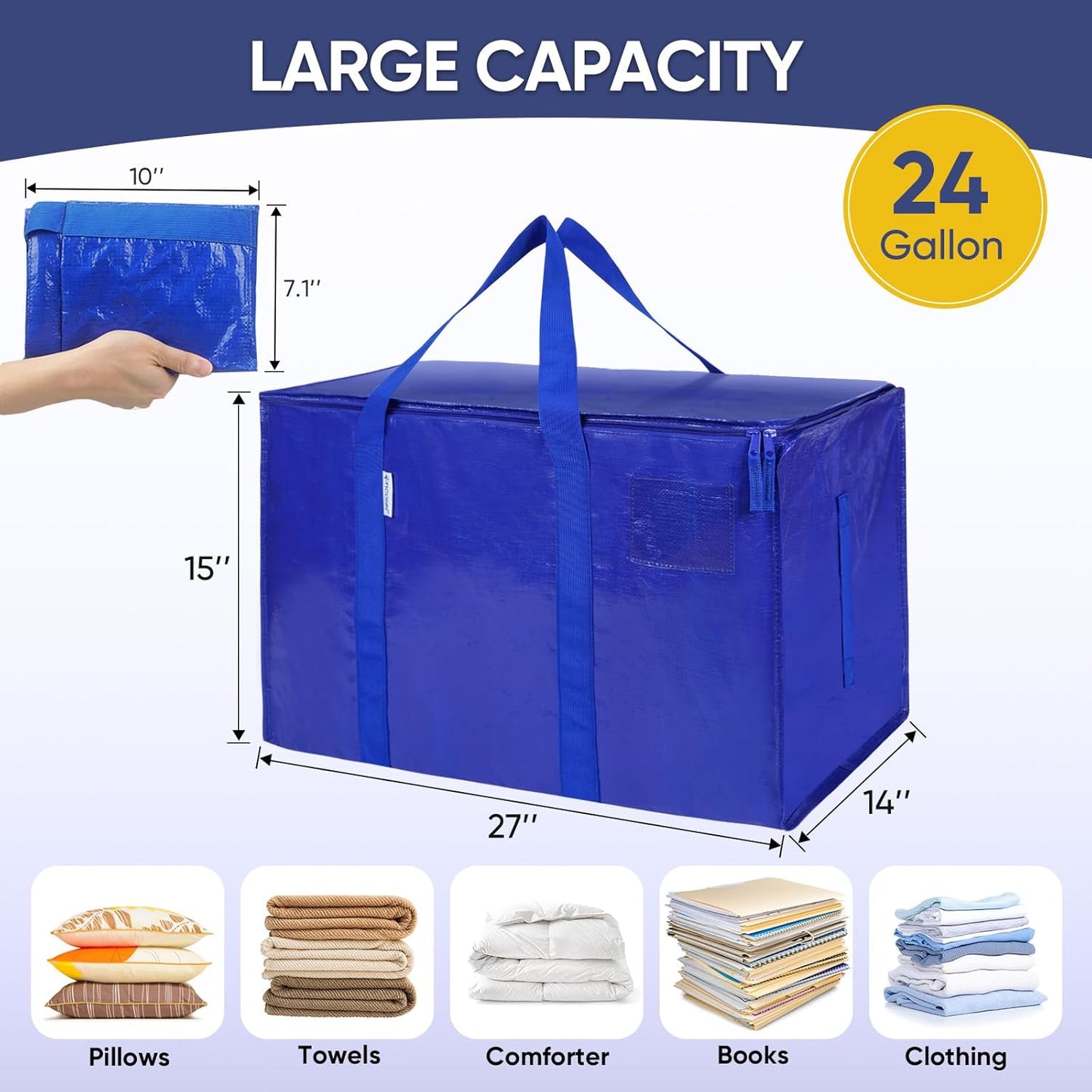 TICONN 6 Pack Extra Large Moving Bags